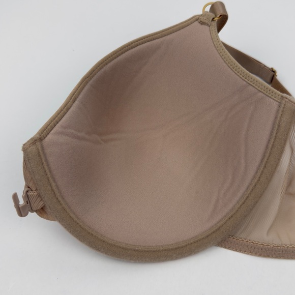 38D Front Close Racerback T-Shirt Bra Nude Smooth Cups NWT Vassarette - Picture 8 of 10